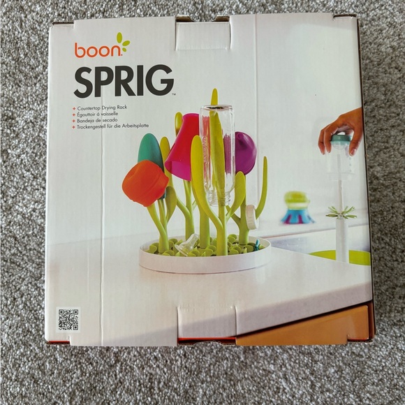 Boon Sprig Countertop Drying Rack - Green - Picture 2 of 2